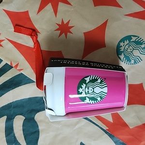 Starbucks Ornament 2021 Hot Pink ceramic